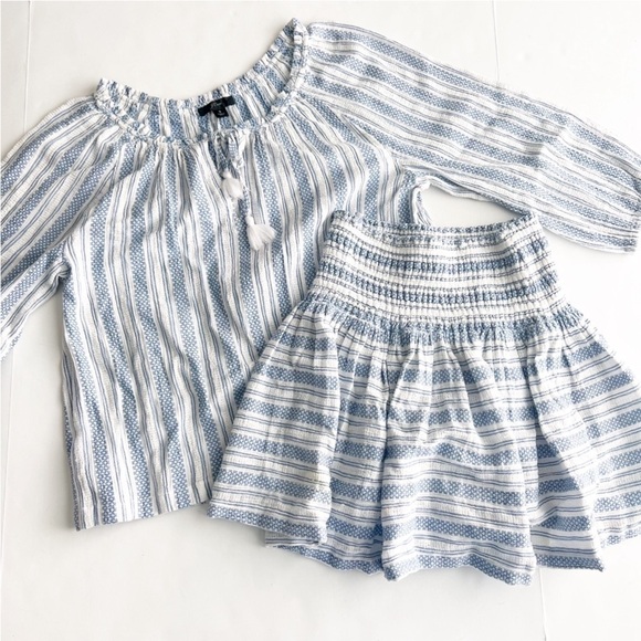 J Crew Matching Set 2pc Skirt Preppy Summer Boho Outfit - Picture 1 of 7